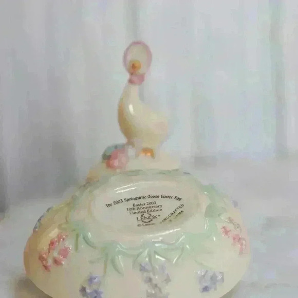 The Springtime Goose Easter Egg Lenox  2003 Limited Edition Porcelain - Picture 11 of 11